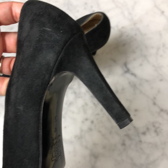 YSL black suede heels size 6 - Picture 7 of 9